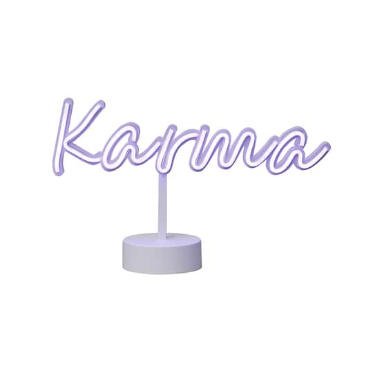 13.6&#x22; Neon Purple Karma Light Sign by Ashland&#xAE;